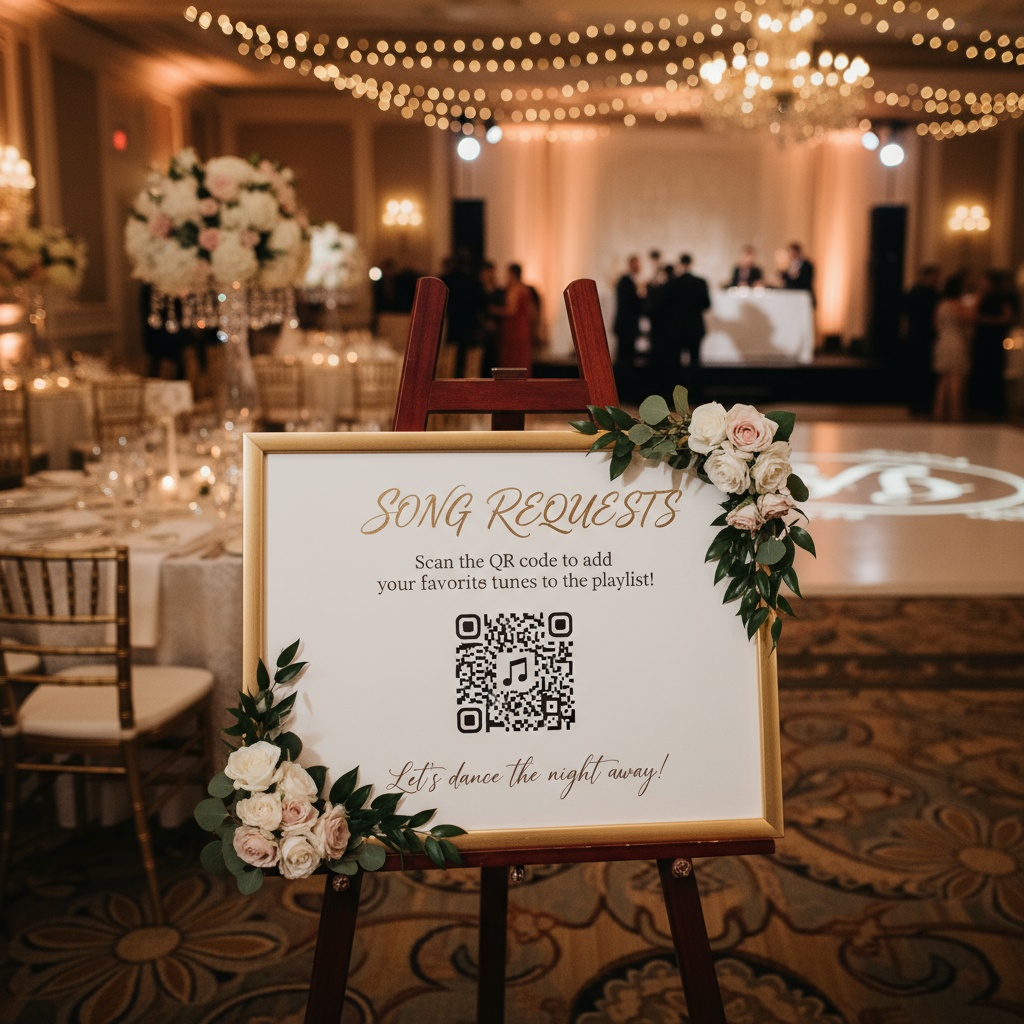 QR code for song requests at event