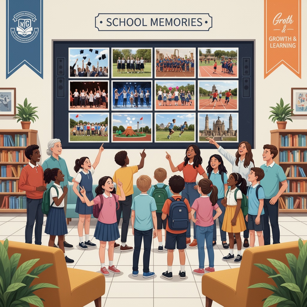 School event photo display