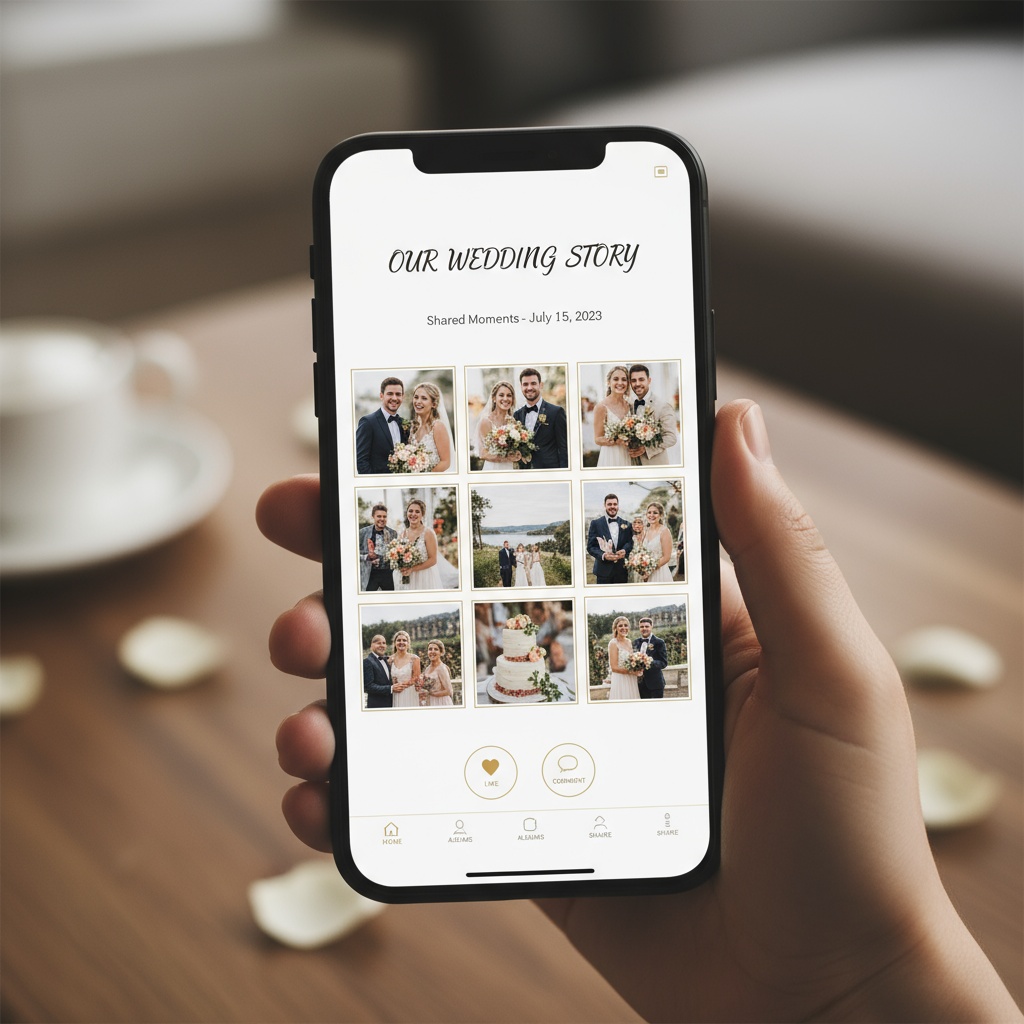 Viewing shared album interface