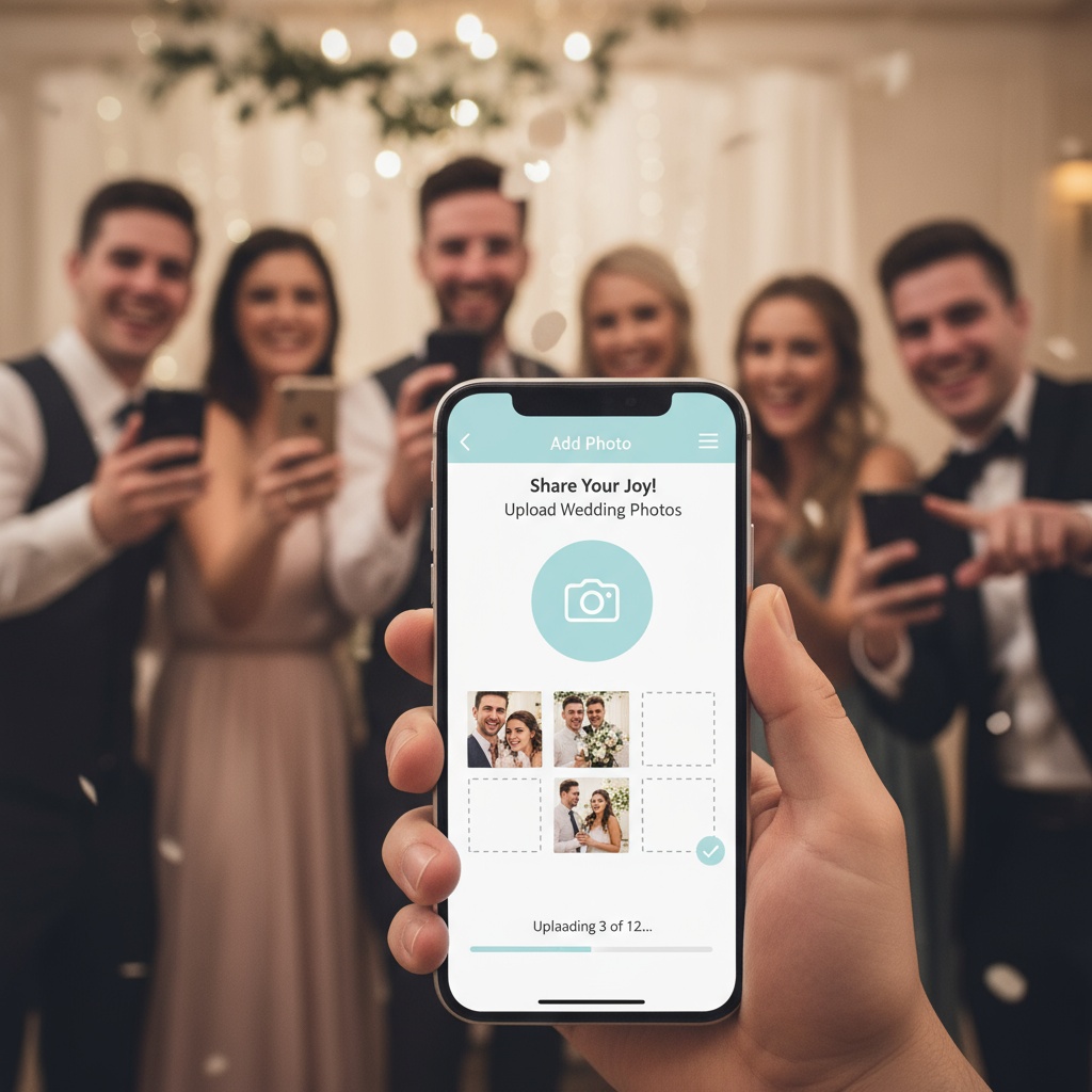 Simple photo upload interface on smartphone